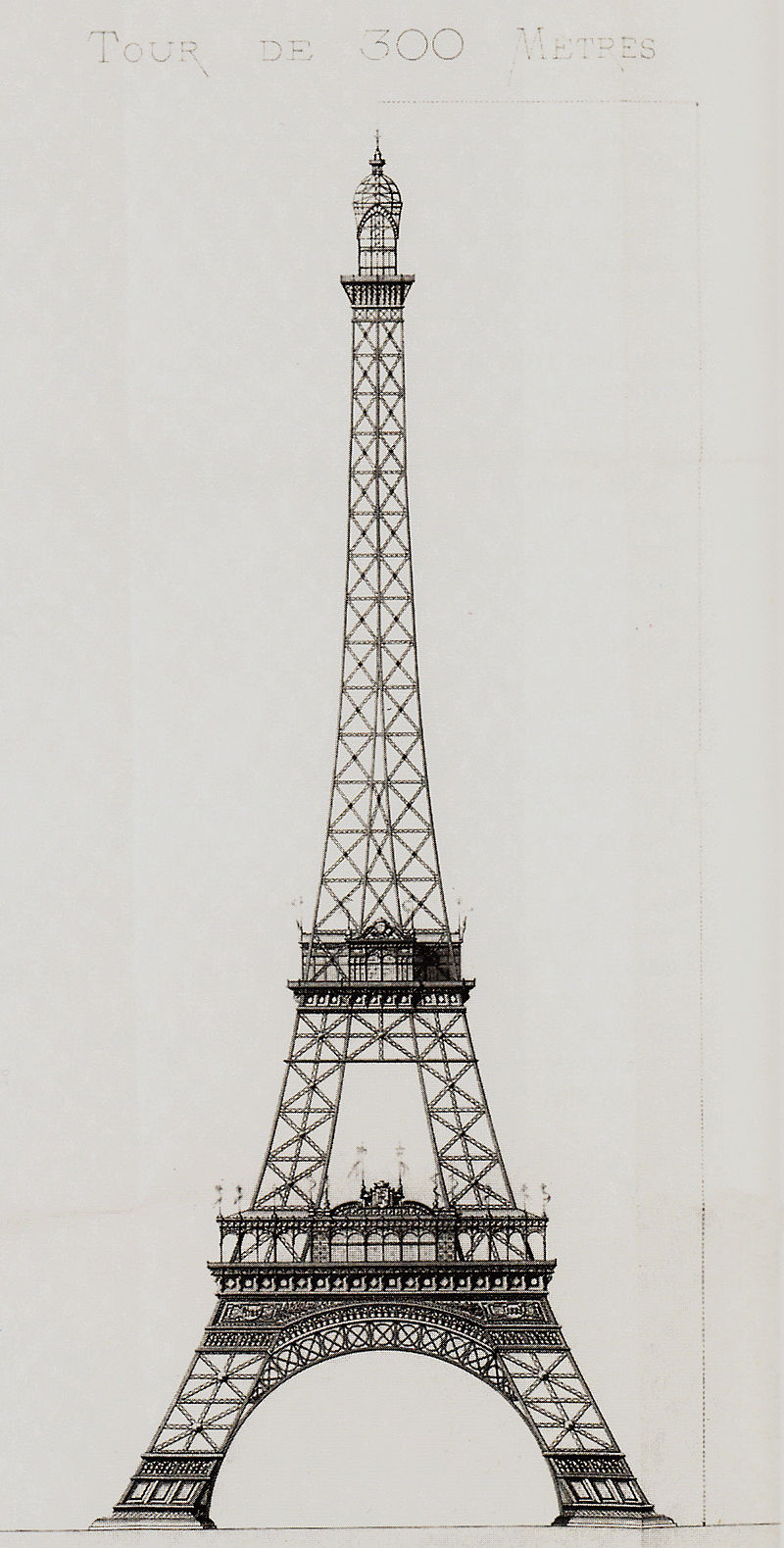 800px Entwurf Eiffelturm Stephan Sauvestre 1887